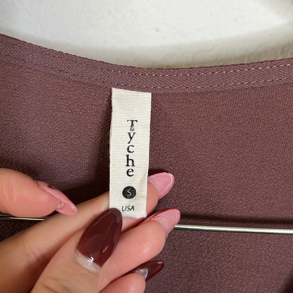 Tyche Purple Dress Fit and Flare Long-sleeve Womens Size Small Casual Fall - Picture 6 of 12